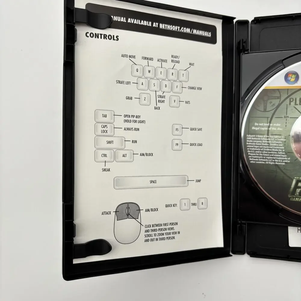 PC DVD Windows Live - Fallout 3: Game of the Year Edition Very Good Condition.